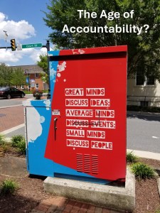 The Age of Accountability? Link to Chapter 8 from the book Courageous Love